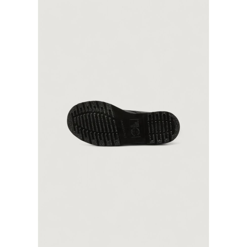 Schwarze Leder-Schnürstiefel