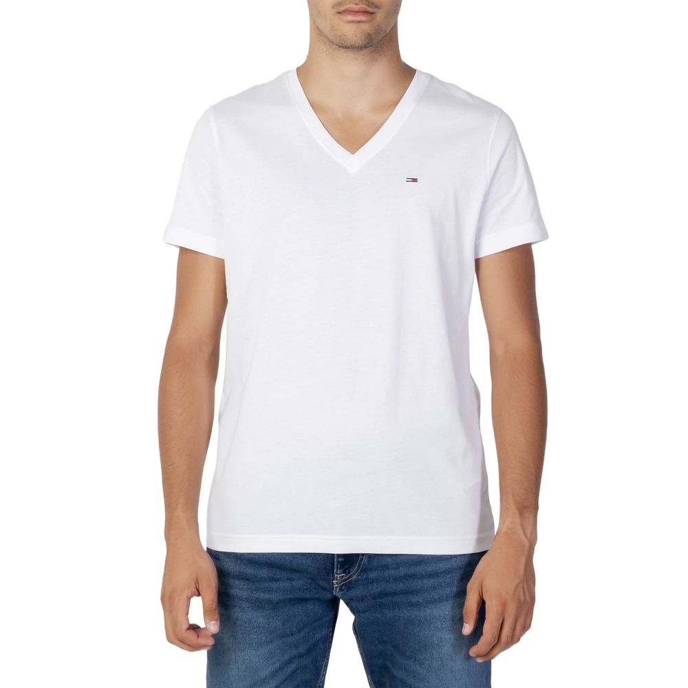 Weißes Baumwoll-T-Shirt