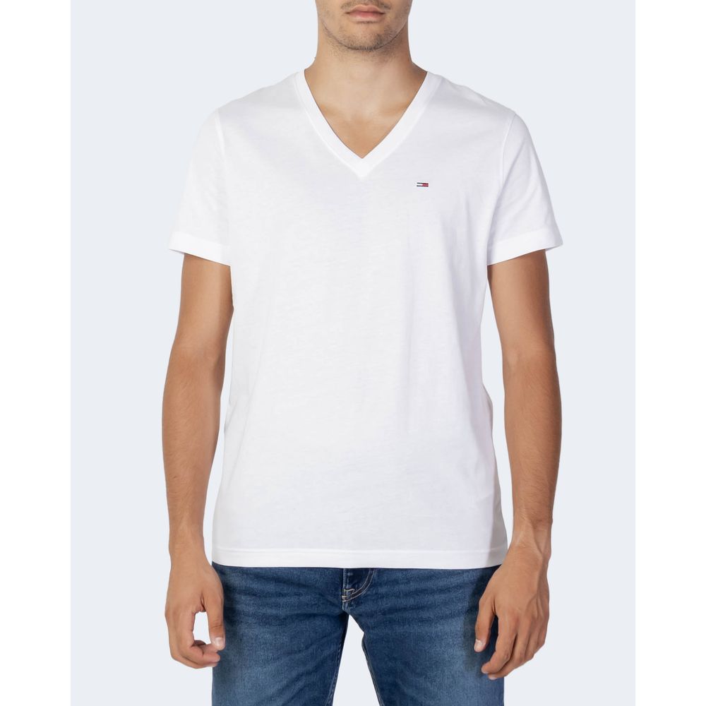 Weißes Baumwoll-T-Shirt