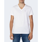Weißes Baumwoll-T-Shirt
