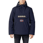 Blue Polyester Shell Jacket