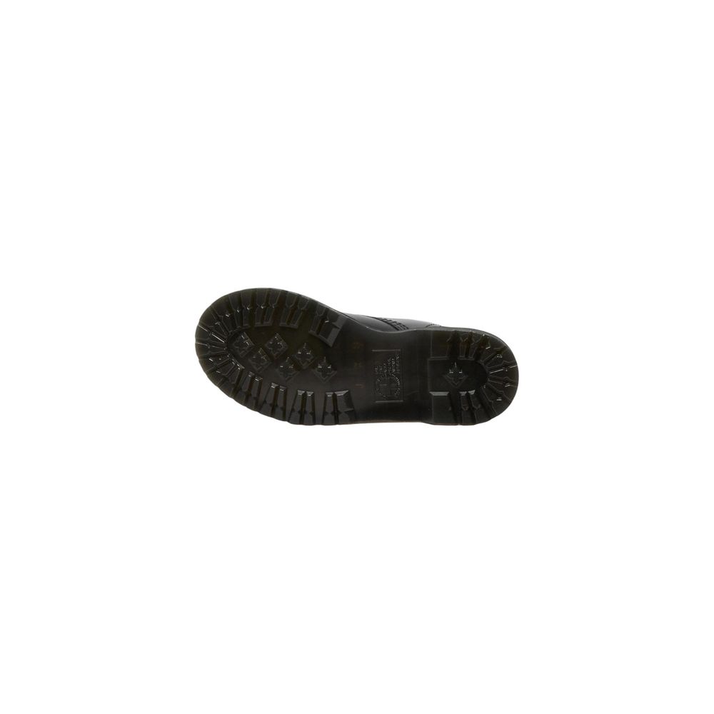 Schwarze Leder-Schnürstiefeletten