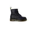 Black Leather Lace-Up Boots