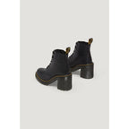 Schwarze Lederstiefeletten