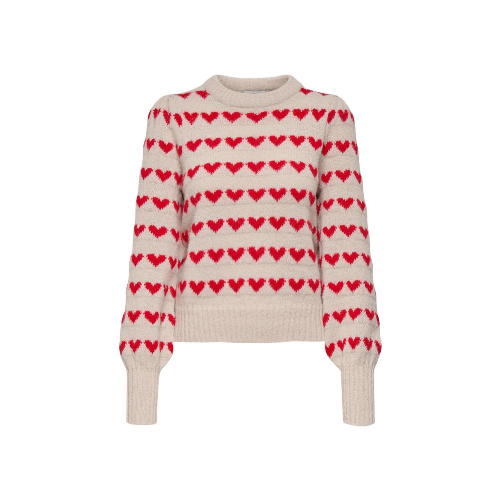 Beiges Polyester-Sweatshirt
