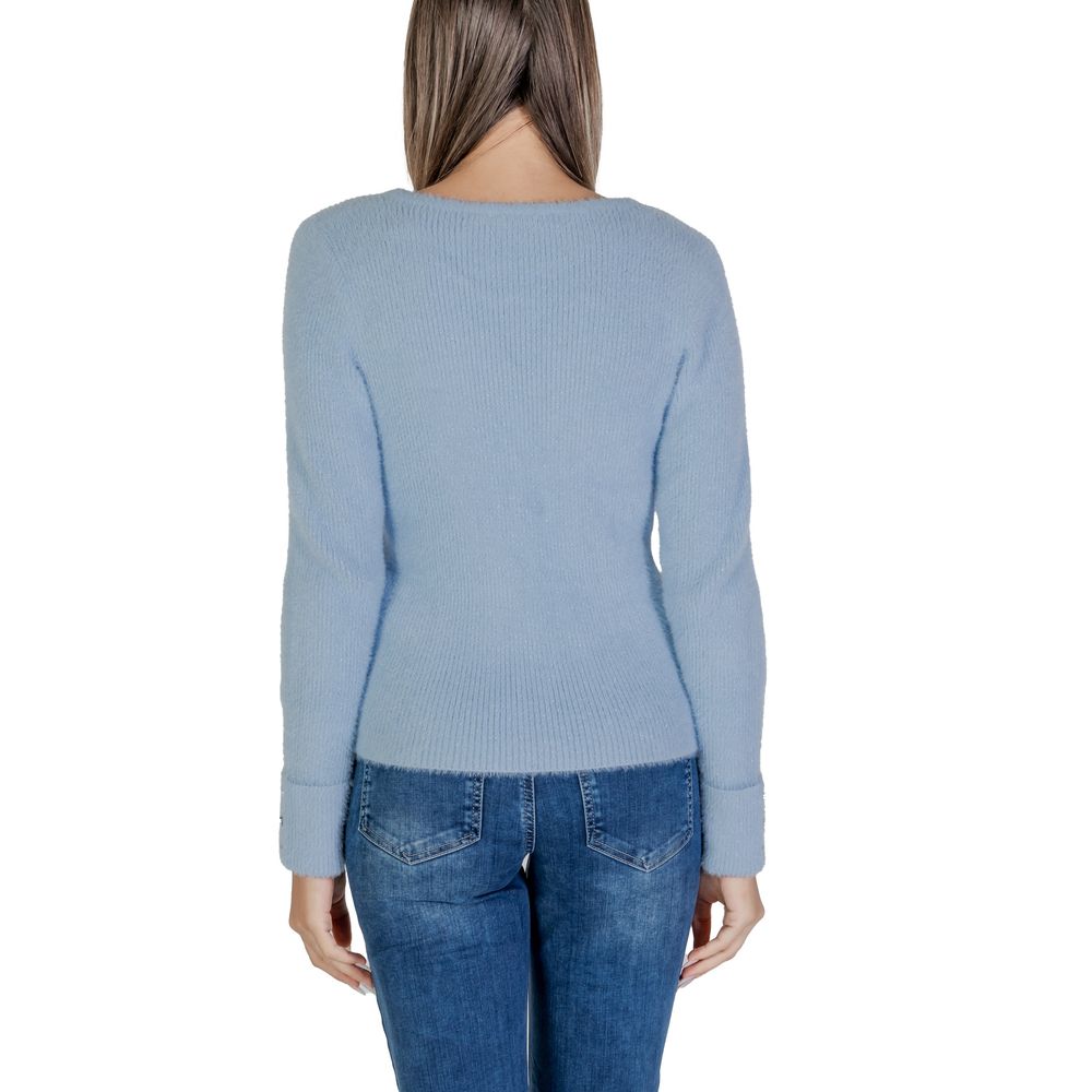 Blaues Polyamid-Sweatshirt