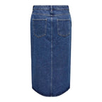Blue Cotton Long Skirt
