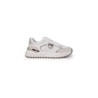 White Leather Low Top Sneakers