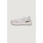 White Leather Low Top Sneakers