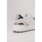 White Leather Low Top Sneakers