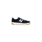 Black And White Leather Athletic Sneakers