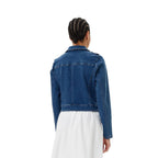 Blaue Jeansjacke aus Baumwolle