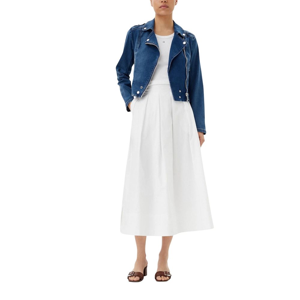 Blaue Jeansjacke aus Baumwolle