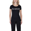 Schwarzes Baumwoll-T-Shirt