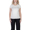 T-shirt in cotone color crema
