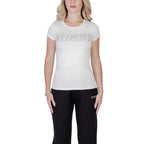 T-shirt in cotone color crema