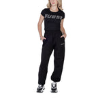 Schwarzes Baumwoll-T-Shirt