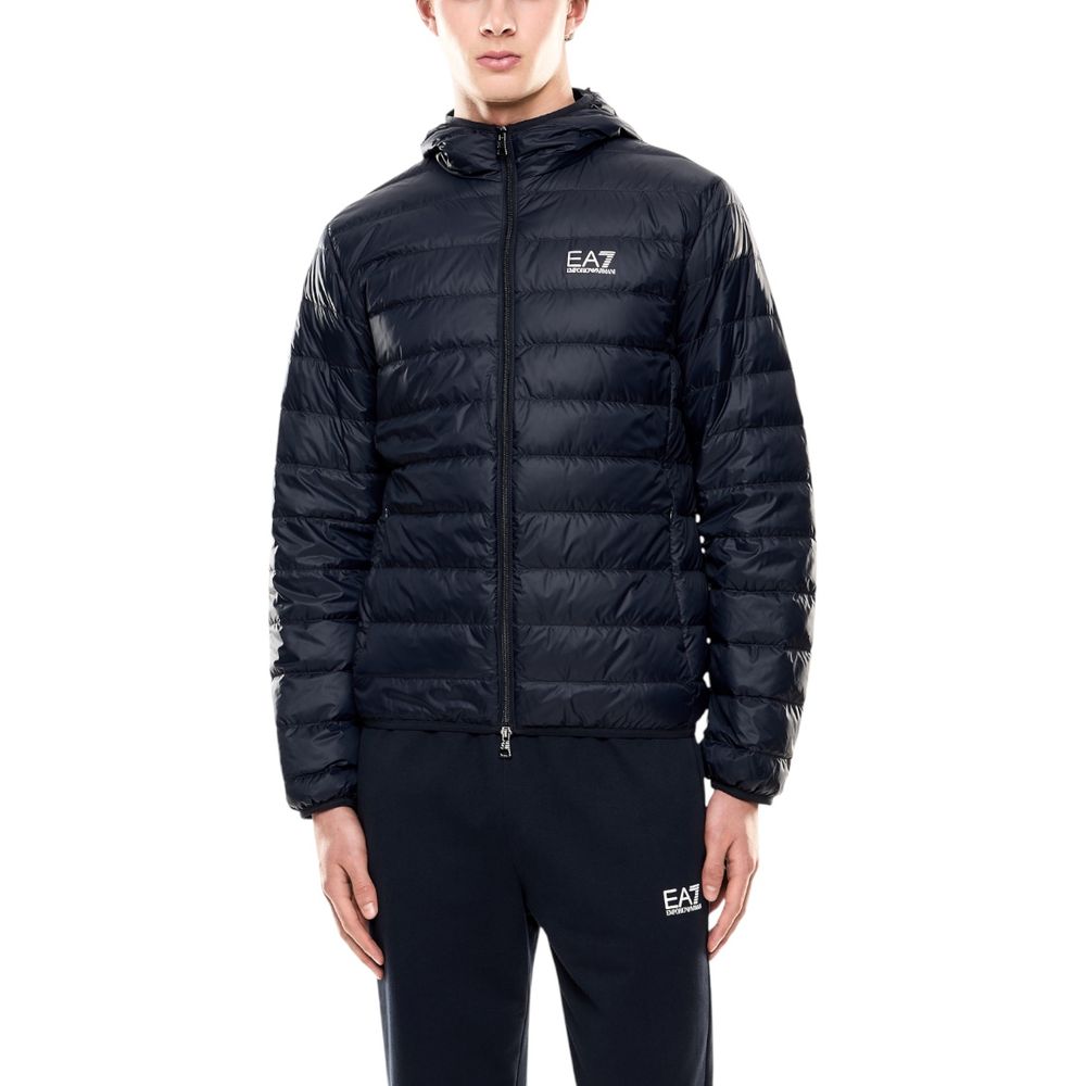 Giacca a vento in poliammide blu