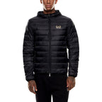 Bicolore Polyamid Jacke in voller Länge