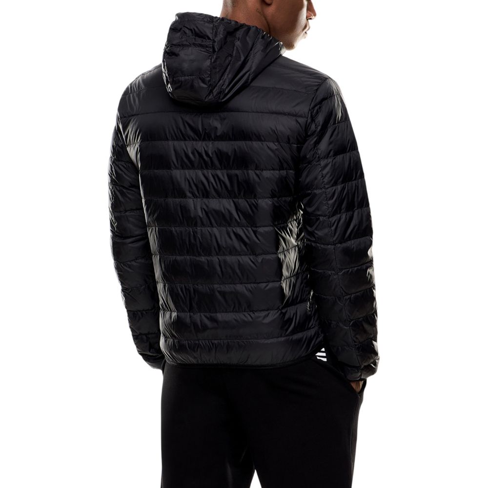 Bicolore Polyamid Jacke in voller Länge
