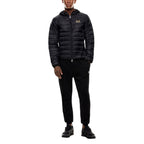 Bicolore Polyamid Jacke in voller Länge