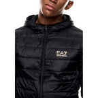 Bicolore Polyamid Jacke in voller Länge