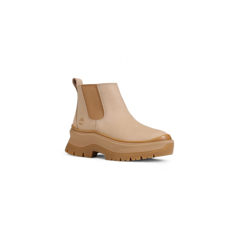 Stivaletti in camoscio beige