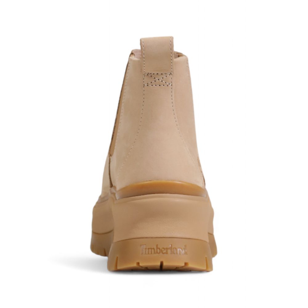 Stivaletti in camoscio beige