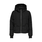 Schwarze Polyester-Jacke