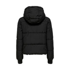 Schwarze Polyester-Jacke
