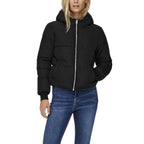 Schwarze Polyester-Jacke