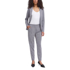 Blue Polyester Skinny Pants