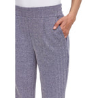 Blue Polyester Skinny Pants