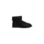 Black Suede Leather Ankle Boots
