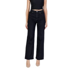 Black Cotton Mom Jeans