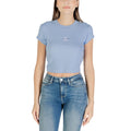 Blaues Baumwoll-T-Shirt