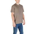 Braunes Baumwoll-T-Shirt