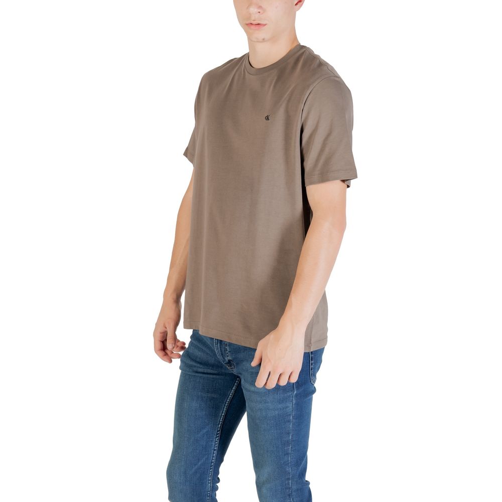 Braunes Baumwoll-T-Shirt