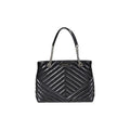 Black Polyester Handbag