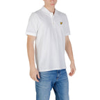 Polo Shirt in White Cotton