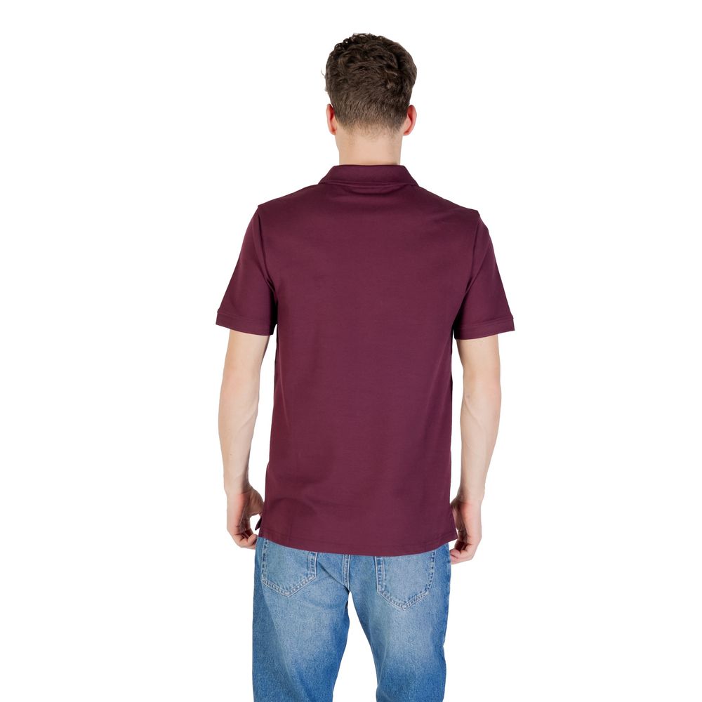 Polohemd aus Bordeaux-Baumwolle