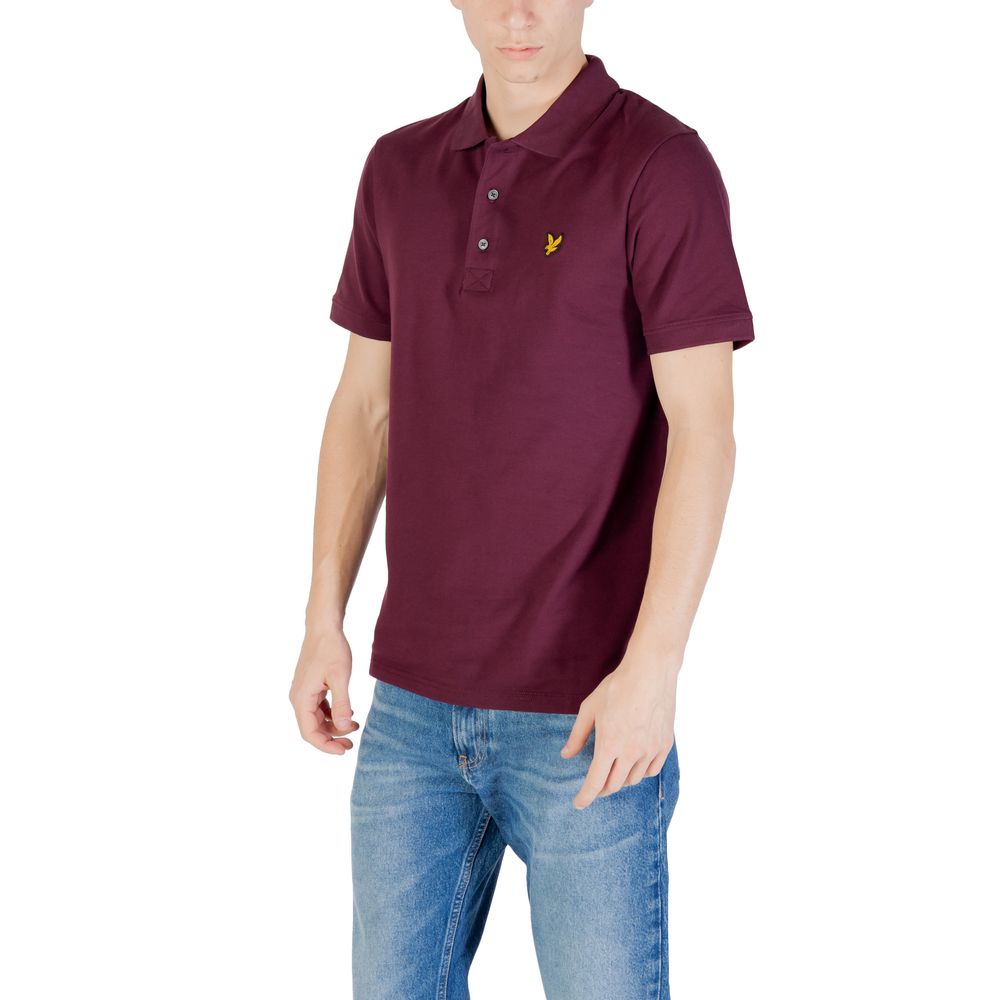 Polohemd aus Bordeaux-Baumwolle