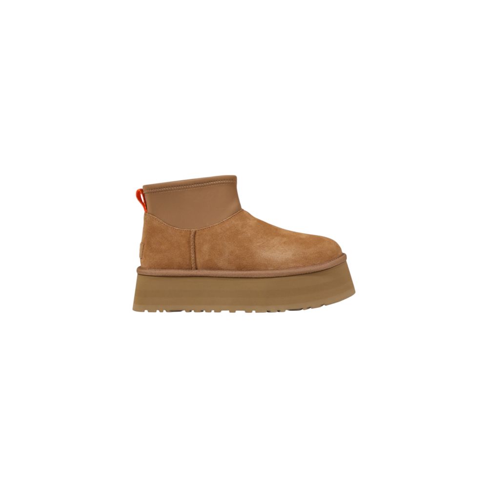 Ankle Boots aus beigem Wildleder