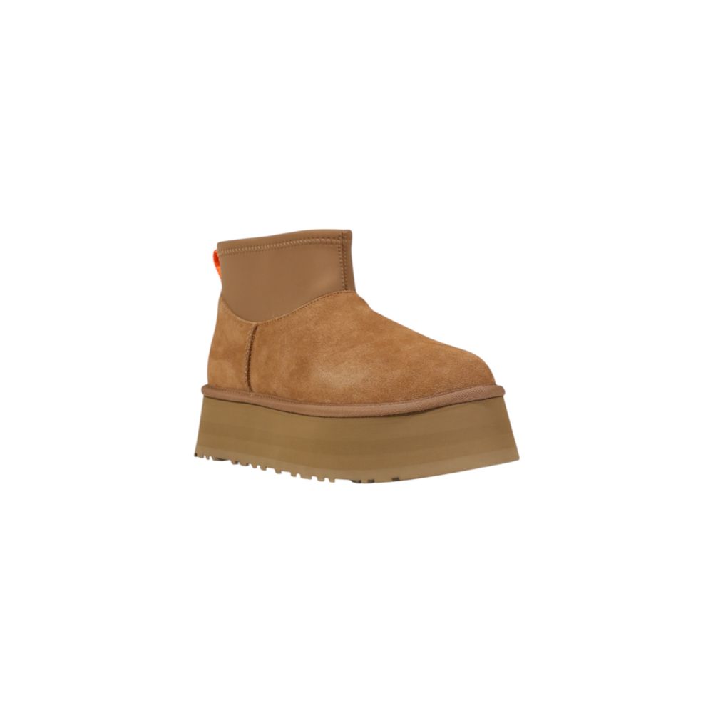 Ankle Boots aus beigem Wildleder