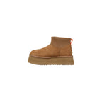 Ankle Boots aus beigem Wildleder