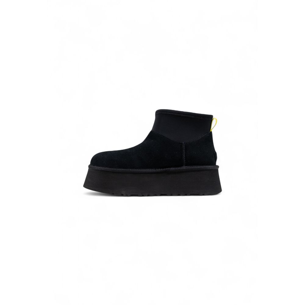Schwarze Wildleder-Stiefeletten