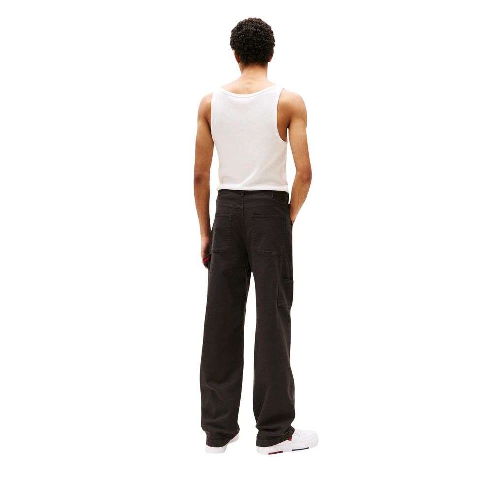 Schwarze Freizeithose aus Bio-Baumwolle