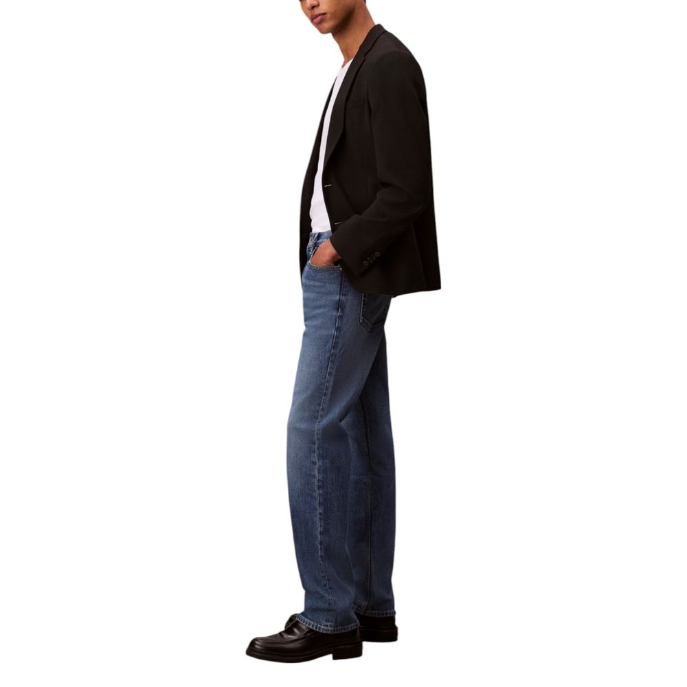 Blaue Baumwoll-Jeans (Relaxed Fit)