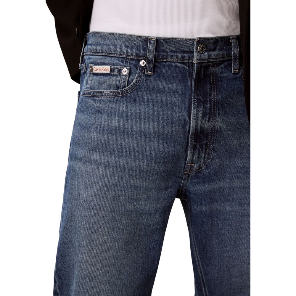 Blaue Baumwoll-Jeans (Relaxed Fit)