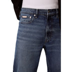 Blaue Baumwoll-Jeans (Relaxed Fit)